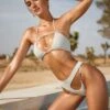 Multi Strap Bikini Top In Silver 1 Multi Strap Bikini Top In Silver -Neena Swim NS0197 NS0202 11 Lathe Strappy Top Asymmetric Bottoms 747adbd6 352c 4e42 80b3 5b7735986926