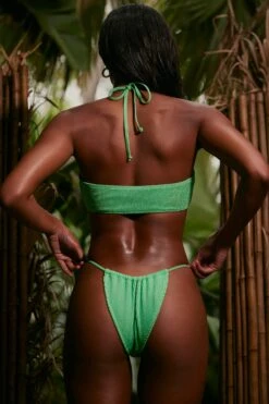 Neena Swim -Neena Swim NS0320 9 Seafoam Green Drawstring Bikini Top