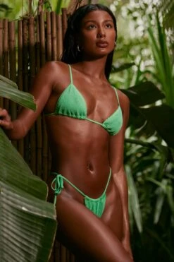 Multi-wear Triangle Bikini Top In Seafoam Green